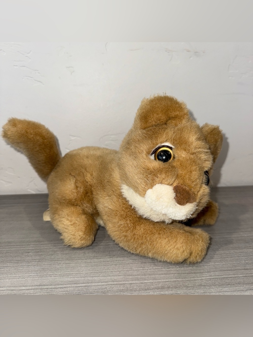 VTG Dan Dee Lion Cub 10” Stuffed Plush Rattle Purr Sound Toy